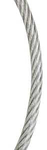 Baron 695948 Cable, 1/4 to 5/16 in Dia, 200 ft L, 1400 lb Working Load, Galvanized/Vinyl-Coated