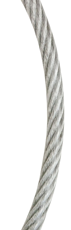 Baron 695948 Cable, 1/4 to 5/16 in Dia, 200 ft L, 1400 lb Working Load, Galvanized/Vinyl-Coated