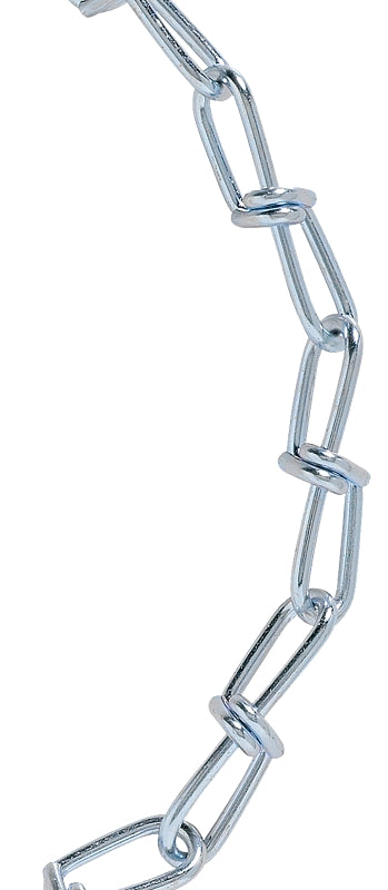 Baron 7262 Double Loop Chain, #1, 125 ft L, 155 lb Working Load, Zinc