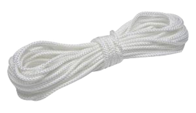 Baron 36361 Rope, 3/16 in Dia, 100 ft L, 83 lb Working Load, Nylon/Poly, White