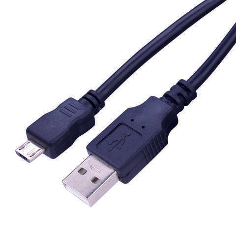 Fabcordz Micro to USB Charge and Sync Cable 10 ft. Black