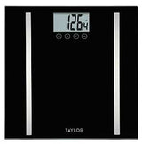 Taylor 572140732F Body Scale, 400 lb Max Weight Capacity, Lithium Battery, Black