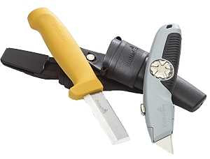 Hultafors 381070U Combination Knife Set, Includes: Double Holster, Chisel Knife and Utility Knife, 2-Piece