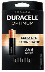 Duracell 32566 Optimum Battery, 1.5 V Battery, AA Battery, Alkaline