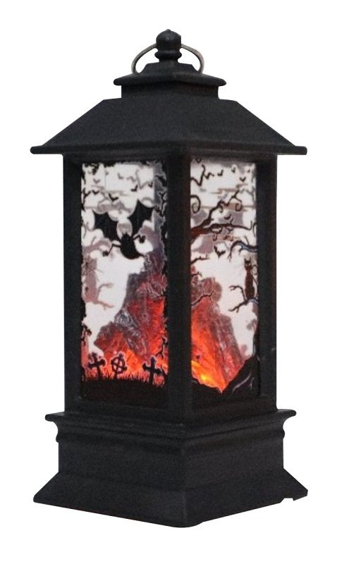 Santas Forest 99934 Halloween Bat Lantern, 5 in H, Plastic, Black/Orange, Internal Light, Indoor, Pack of 36
