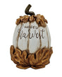 Santas Forest 89930 Happy Harvest Pumpkin, 10-1/2 in H, Resin, Gold, Indoor, Pack of 8