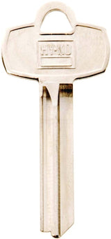 Hy-Ko 11010BE2 Key Blank, Brass, Nickel, For: Best Cabinet, House Locks and Padlocks, BE2 Key Number, Pack of 10
