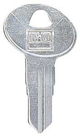 Hy-Ko 11010BAU2 Key Blank, Brass, Nickel-Plated, For: Bauer BAU2 Locks, Pack of 10
