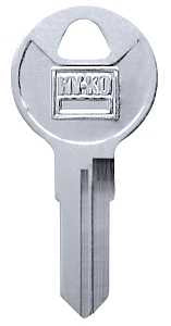 Hy-Ko 11010BAU3 Key Blank, Brass, Nickel-Plated, For: Bauer BAU3 Locks, Pack of 10