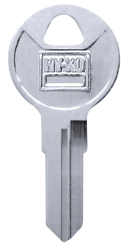 Hy-Ko 11010BAU3 Key Blank, Brass, Nickel-Plated, For: Bauer BAU3 Locks, Pack of 10