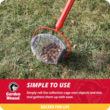 Garden Weasel Small 47.5 in. Steel Nut Gatherer Steel Handle