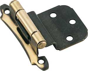 Amerock BPR7928AE Hinge, 3/8 in Inset, Antique Brass