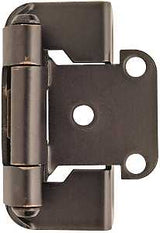 Amerock BPR7550ORB Hinge, 1/2 in Overlay, Self Close, Oil-Rubbed Bronze