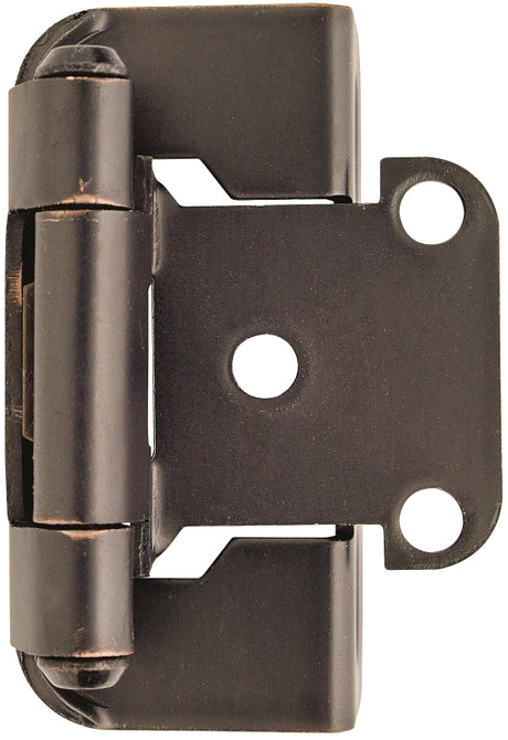 Amerock BPR7550ORB Hinge, 1/2 in Overlay, Self Close, Oil-Rubbed Bronze