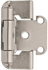 Amerock BPR7550G10 Hinge, 1/2 in Overlay, Satin Nickel