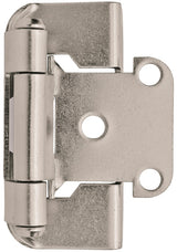 Amerock BPR7550G10 Hinge, 1/2 in Overlay, Satin Nickel