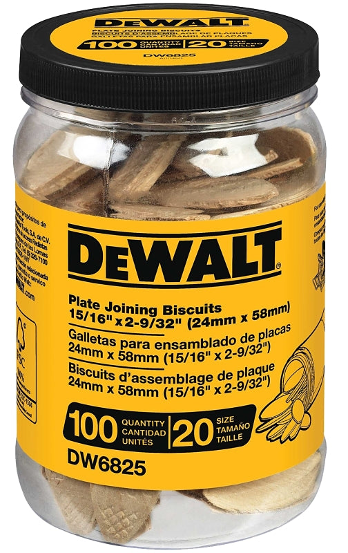 DEWALT DW6825 Biscuit, #20, Beech Wood