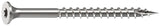 Camo 0348150 Deck Screw, #10 Thread, 2-1/2 in L, 2/3 Thread, Bugle Head, Star Drive, Sharp, Type-17 Point, 100