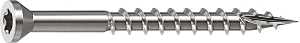 Camo 0350130 Deck Screw, 0.163 in Thread, 2 in L, Trim Head, Star Drive, Sharp, Type-17 Point, 305 Stainless Steel, 100