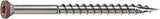 Camo 0353050BS Deck Screw, 0.163 in Thread, 2-1/2 in L, Trim Head, Star Drive, Sharp, Type-17 Point, 316 Stainless Steel