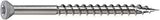 Camo 0353050ES Deck Screw, 0.163 in Thread, 2-1/2 in L, Trim Head, Star Drive, Sharp, Type-17 Point, 316 Stainless Steel