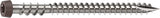 Camo 0367158DS Deck Screw, #10 Thread, 2-1/2 in L, Reverse Upper Thread, Trim Head, Star Drive, Sharp, Type-17 Point