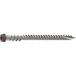 Camo 0367158DS Deck Screw, #10 Thread, 2-1/2 in L, Reverse Upper Thread, Trim Head, Star Drive, Sharp, Dark Brown