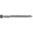 Camo 0367158GS Deck Screw, #10 Thread, 2-1/2 in L, Reverse Upper Thread, Trim Head, Star Drive, Sharp, Dark Gray