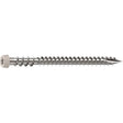 Camo 0367158NS Deck Screw, #10 Thread, 2-1/2 in L, Reverse Upper Thread, Trim Head, Star Drive, Sharp, Stone Gray