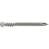 Camo 0367158NS Deck Screw, #10 Thread, 2-1/2 in L, Reverse Upper Thread, Trim Head, Star Drive, Sharp, Stone Gray