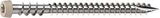 Camo 0367158SS Deck Screw, #10 Thread, 2-1/2 in L, Reverse Upper Thread, Trim Head, Star Drive, Sharp, Type-17 Point