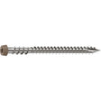 Camo 0367158WS Deck Screw, #10 Thread, 2-1/2 in L, Reverse Upper Thread, Trim Head, Star Drive, Sharp, Marine Grade