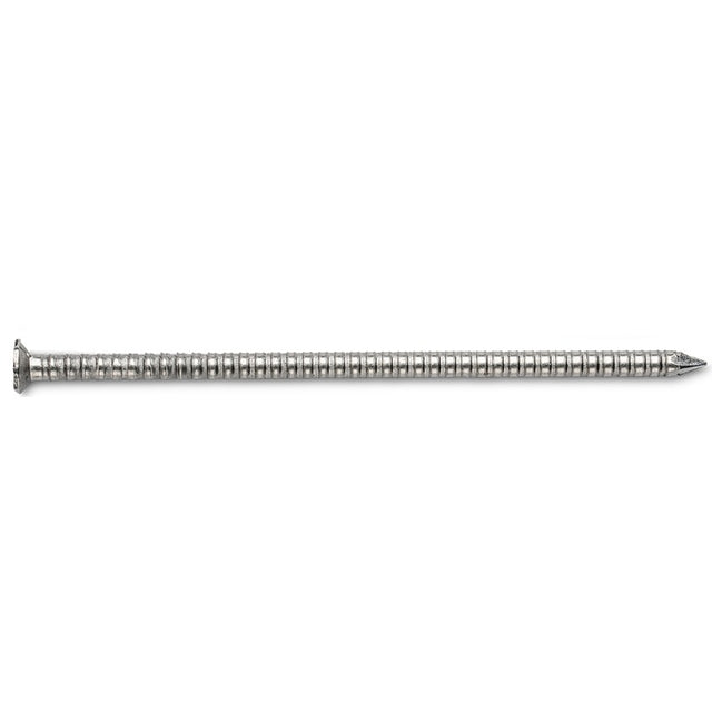 ProFIT 0241155S Siding Nail, 8D, 2-1/2 in L, 316 Stainless Steel, Checkered Brad Head, Ring Shank, 5 lb