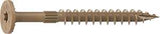 Camo 0360170 Structural Screw, 1/4 in Thread, 3 in L, Flat Head, Star Drive, Sharp Point, PROTECH Ultra 4 Coated, 10