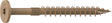 Camo 0360170 Structural Screw, 1/4 in Thread, 3 in L, Flat Head, Star Drive, Sharp Point, PROTECH Ultra 4 Coated, 10