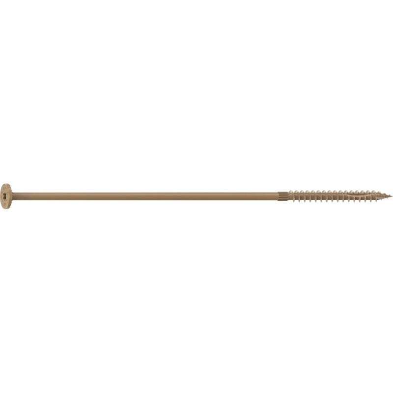 Camo 0360270 Structural Screw, 1/4 in Thread, 10 in L, Flat Head, Star Drive, Sharp Point, PROTECH Ultra 4 Coated, 10