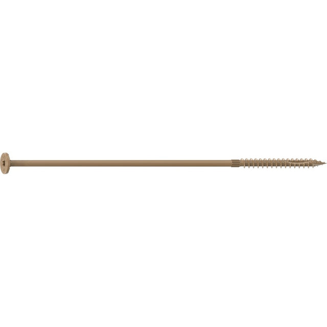 Camo 0360270 Structural Screw, 1/4 in Thread, 10 in L, Flat Head, Star Drive, Sharp Point, PROTECH Ultra 4 Coated, 10