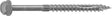 Camo 0368200 Structural Screw, 1/4 in Thread, 4 in L, Hex Head, Hex Drive, Sharp Point, Hot-Dipped Galvanized, 10
