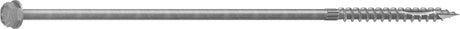 Camo 0369274 Structural Screw, 5/16 in Thread, 10 in L, Hex Head, Hex Drive, Sharp Point, Hot-Dipped Galvanized, 50