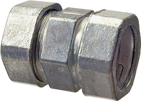 Halex 20221 Coupling, 1/2 in Compression, Zinc, 5/BAG