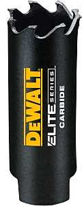 DEWALT ELITE Series DAH334 Hole Saw, 3/4 in Dia, 1-3/4 in D Cutting, 1/2 in Arbor, 3 TPI, Carbide Cutting Edge