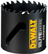 DEWALT ELITE Series DAH3218 Hole Saw, 2-1/8 in Dia, 1-3/4 in D Cutting, 1/2 in Arbor, 3 TPI, Carbide Cutting Edge