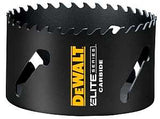 DEWALT ELITE Series DAH3412 Hole Saw, 4-1/2 in Dia, 1-3/4 in D Cutting, 1/2 in Arbor, 3 TPI, Carbide Cutting Edge