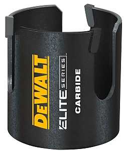 DEWALT ELITE Series DAH4234 Hole Saw, 2-3/4 in Dia, 2-7/16 in D Cutting, 5/8 in Arbor, Carbide Cutting Edge