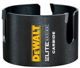 DEWALT ELITE Series DAH4458 Hole Saw, 4-5/8 in Dia, 2-7/16 in D Cutting, 5/8 in Arbor, Carbide Cutting Edge