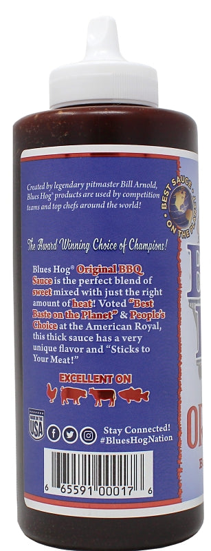 Blues Hog 70110 Original BBQ Sauce, 25 oz Bottle