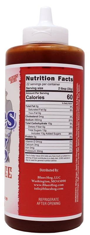 Blues Hog 70210 Tennessee Red Sauce, 23 oz Bottle