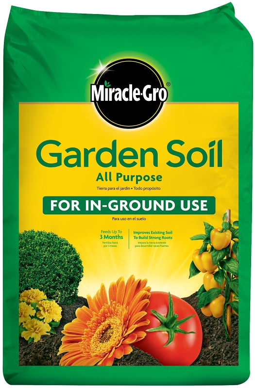 Miracle-Gro 70551430 All-Purpose Garden Soil, 24 sq-ft Coverage Area, Solid, 1 cu-ft Bag