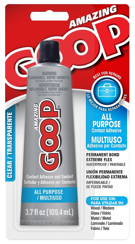 Amazing Goop 140211 All Purpose Adhesive, Clear, 3.7 oz, Pack of 6
