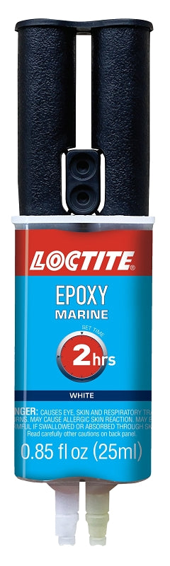 Loctite 1919324 Epoxy Marine, Tan/White(Hardener), 0.85 fl-oz Carded Syringe, Pack of 8